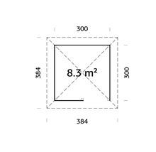 Pavillon Palmako Bianca 8,3 m² Set 3 300 x 300 cm tauchgrundiert-thumb-1 Pavillon Palmako Bianca 8,3 m² Set 3 300 x 300 cm tauchgrundiert-thumb-1