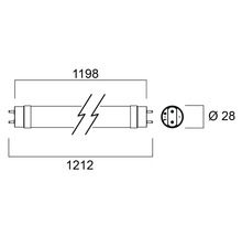 LED Röhre dimmbar G13 / 14 W ( 36 W ) weiß 2000 lm 3000 K warmweiß-thumb-4 LED Röhre dimmbar G13 / 14 W ( 36 W ) weiß 2000 lm 3000 K warmweiß-thumb-4