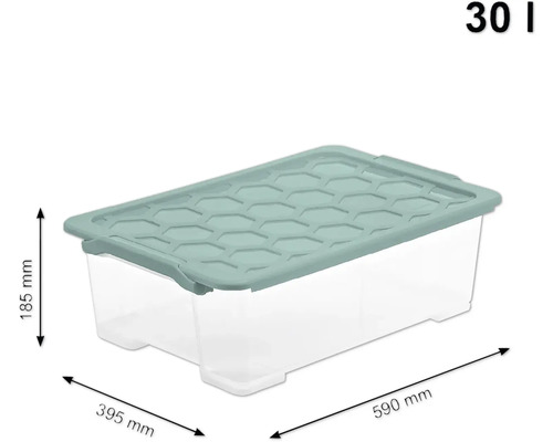 Aufbewahrungsbox aus Kunststoff, 30 Liter Volumen