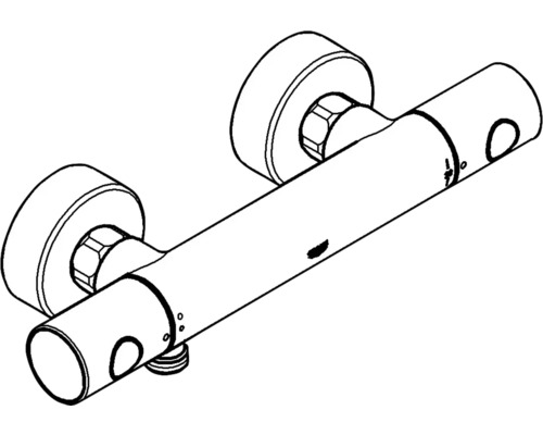 Aufputz-Brausethermostat zur Steuerung der Wassertemperatur beim Duschen