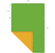 Gewebeplane 140 gr/m² orange-grün 2x3 m-thumb-4 Gewebeplane 140 gr/m² orange-grün 2x3 m-thumb-4