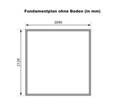 Gartenhaus Karibu Metalwood Blech anthrazit 209 x 213 cm wassergrau-thumb-7 Gartenhaus Karibu Metalwood Blech anthrazit 209 x 213 cm wassergrau-thumb-7