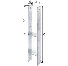 H-Pfostenträger 91 x 300 x 600 mm feuerverzinkt 1 Stück-thumb-1 H-Pfostenträger 91 x 300 x 600 mm feuerverzinkt 1 Stück-thumb-1