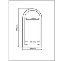 LED-Lichtspiegel Cordia PORTAL LINE 50x80 cm mit Alurahmen gold-thumb-4 LED-Lichtspiegel Cordia PORTAL LINE 50x80 cm mit Alurahmen gold-thumb-4