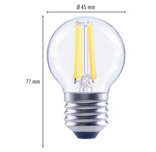 Klare LED Lampe, 45 mm Durchmesser, 77 mm Höhe
