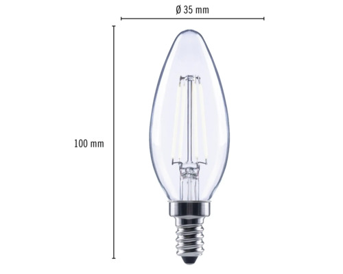 Kerzenlampe, 100 Millimeter hoch und 35 Millimeter Durchmesser
