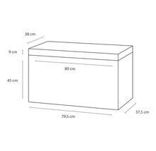 Waschbeckenunterschrank Differnz Somero Beton 57x80x38 cm mit Betonwaschbecken beton weiß-thumb-1 Waschbeckenunterschrank Differnz Somero Beton 57x80x38 cm mit Betonwaschbecken beton weiß-thumb-1