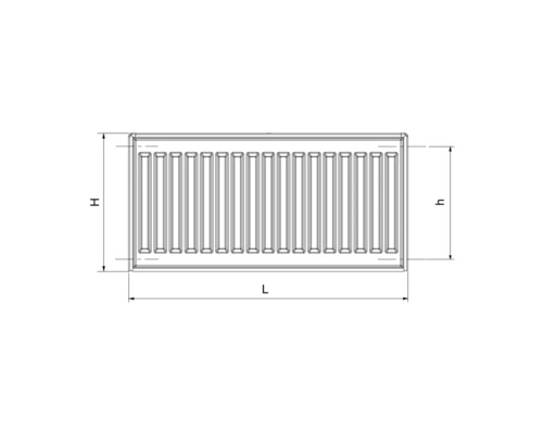 Kompaktheizkörper Rotheigner Typ DK 700x1000 mm 4-fach (seitlich) weiß