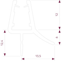 Spritzschutz Jungborn Sette Zero 1000 mm