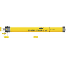 Schellenberg Rohrmotor mit Maßangaben