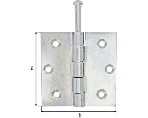 Türband aus Metall mit Stift und Maßangaben