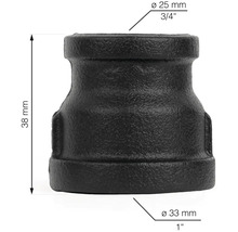 Guss Reduzierstück, 25 mm auf 33 mm