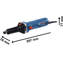 Bosch Geradschleifer mit Abmessungsangaben