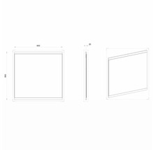 Flachspiegel Devo Viva 2.0 60x85x2 cm grau matt