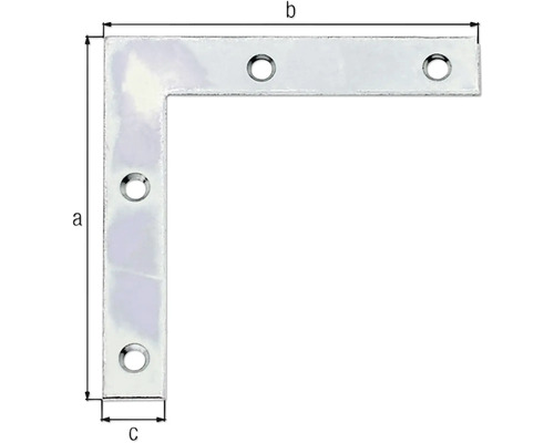 Winkelverbinder mit Löchern zur Befestigung