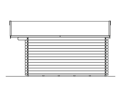 Abbildung eines Gartenhauses aus Holz