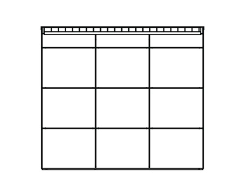 Regal mit neun Fächern