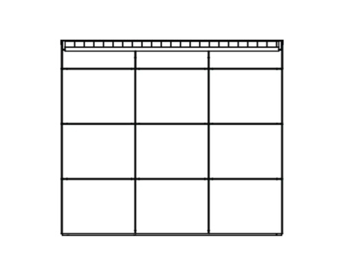 Regalrahmen mit neun Fächern