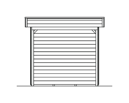 Abbildung eines Gerätehauses aus Holz