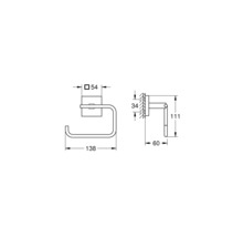 Toilettenpapierhalter Grohe Quickfix Start Cube ohne Deckel schwarz matt 409782430