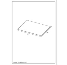 Waschtischplatte Jungborn 60,6x46 cm weiß