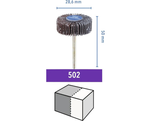 Dremel Schleifscheibe, Durchmesser 28,6 mm, Schaftlänge 50 mm