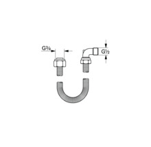 Installationszubehör mit Verschraubung G 3/4 und G 1/2