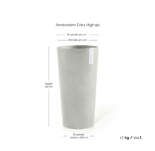 Amsterdam Extra High 90 Pflanzgefäß, 90 cm hoch