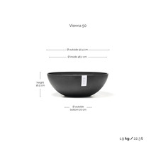 Schale Vienna 50 mit Maßangaben