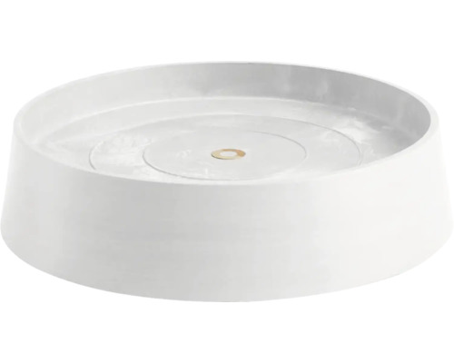 Weißer Christbaumständer aus Kunststoff