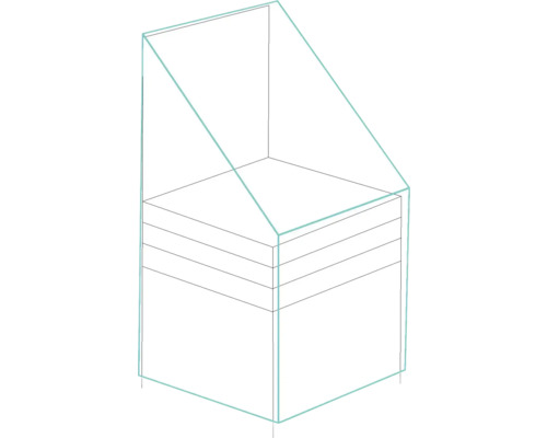 Schema eines modularen Regalsystems