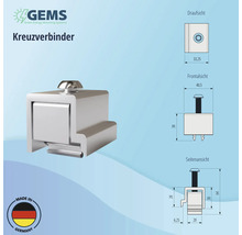 Kreuzschienenverbinder GEMS 65 mm-thumb-3