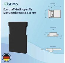 Endkappe für Montageschiene GEMS 30 mm-thumb-5