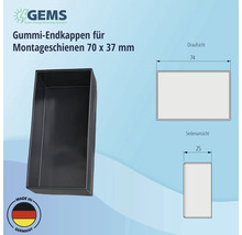 Endkappe für Montageschiene GEMS 30 mm-thumb-3