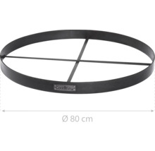 Metall Feuerring mit 80 Zentimeter Durchmesser