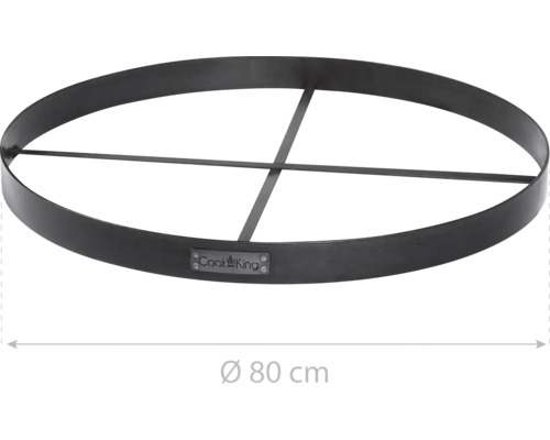 Metall Feuerring mit 80 Zentimeter Durchmesser