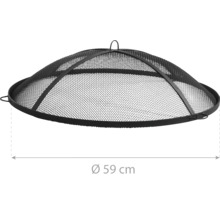 Funkenschutzabdeckung für Feuerstelle, Durchmesser 59 Zentimeter