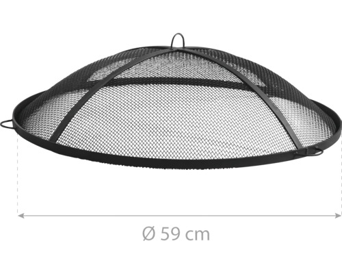 Funkenschutzabdeckung für Feuerstelle, Durchmesser 59 Zentimeter