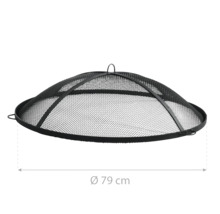 Funkenschutzgitter mit einem Durchmesser von 79 Zentimetern