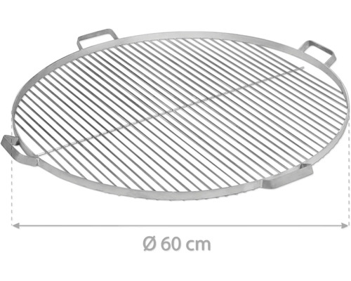 Grillrost aus Metall, rund, Durchmesser 60 cm
