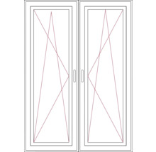 Doppelfenster mit Griff