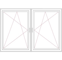 Doppelflügelfenster mit Glasleisten
